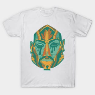 Mountain Green African Mask No 9 T-Shirt